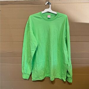 Green long sleeve supreme-blank t-shirt brand new no tags size xl
